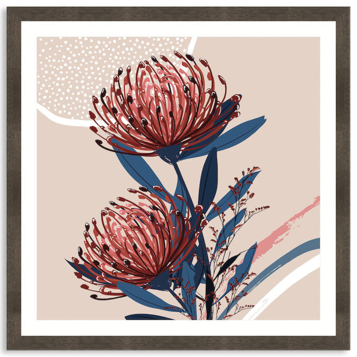 BLUSH FOLIAGE IV - Framed Print