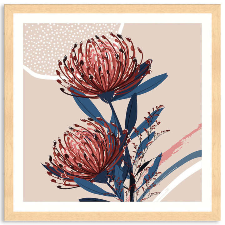 BLUSH FOLIAGE IV - Framed Print