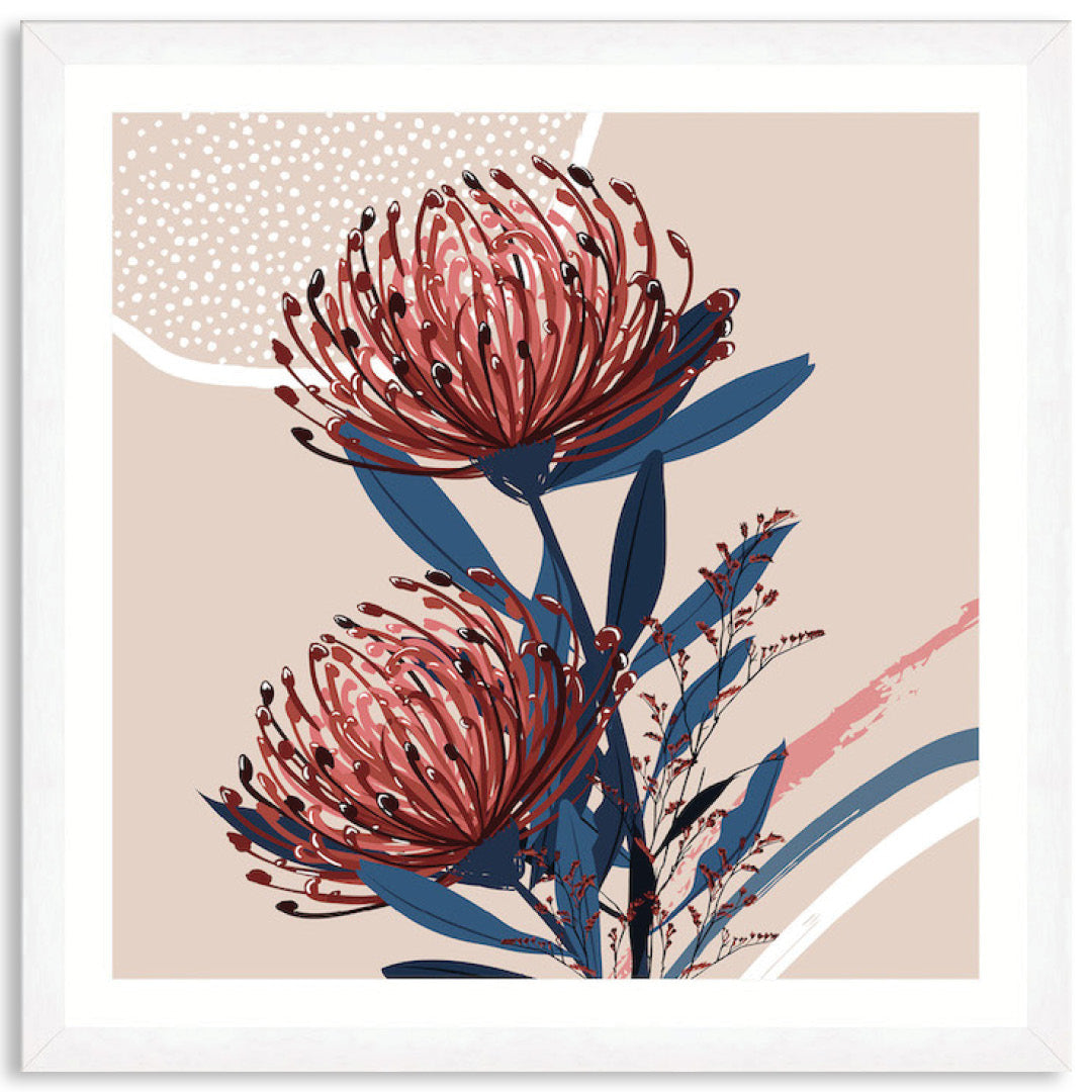 BLUSH FOLIAGE IV - Framed Print