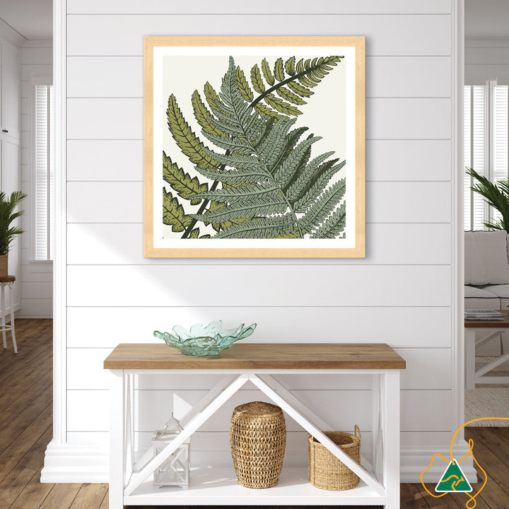 FERN STUDY III - Framed Print