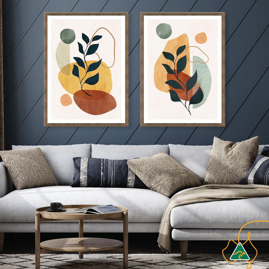 GLOBAL EARTH I - Framed Print