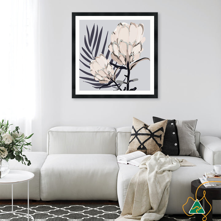 PROTEA GREY II - Framed Print