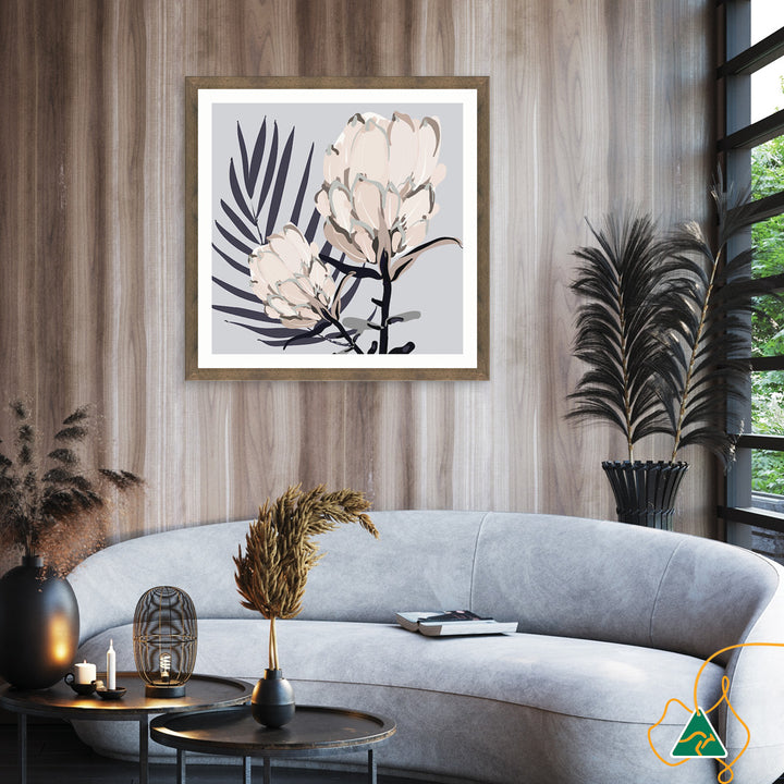 PROTEA GREY II - Framed Print