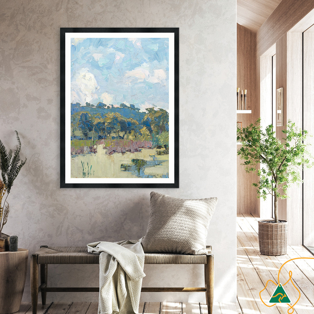 RURAL POND I - Framed Print