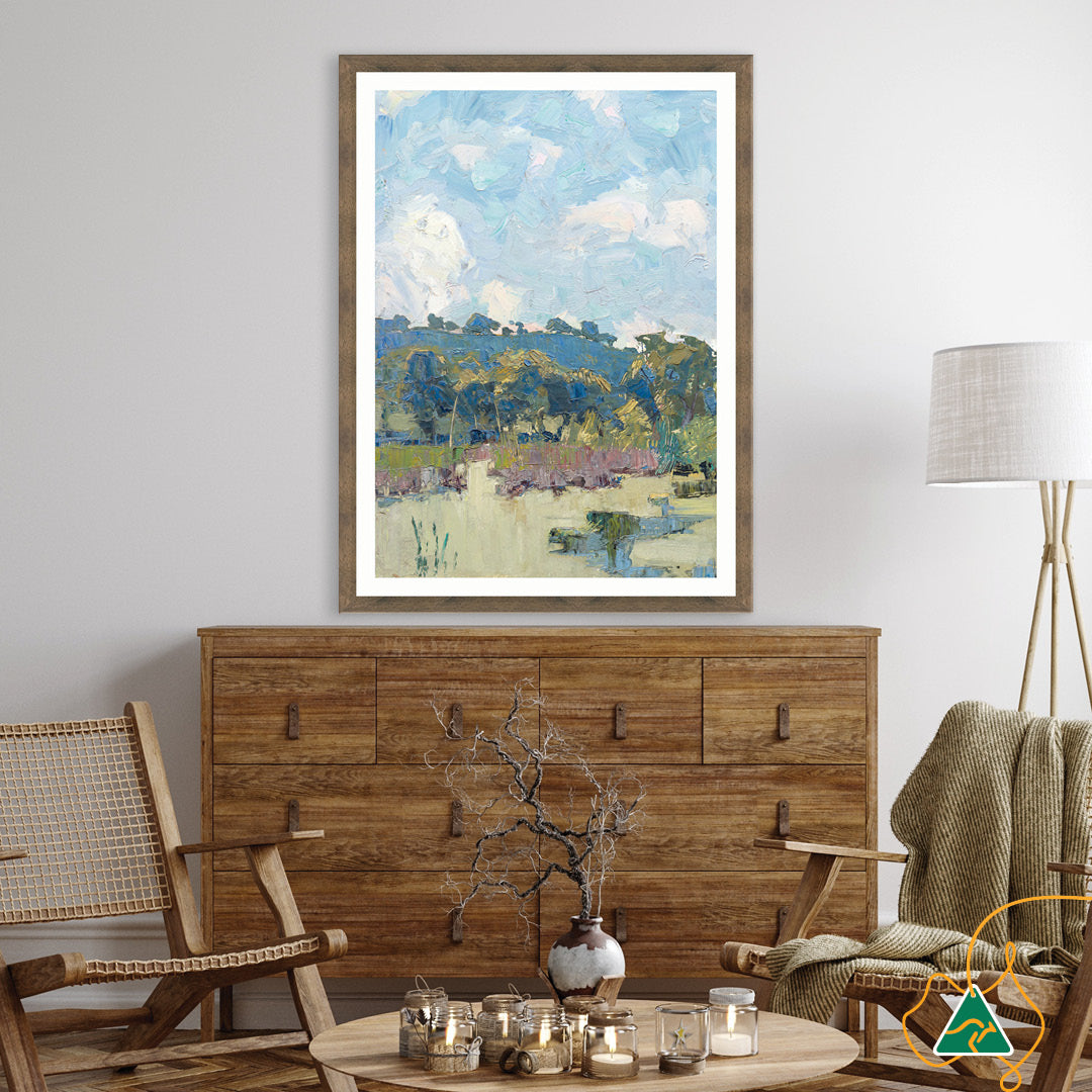 RURAL POND I - Framed Print