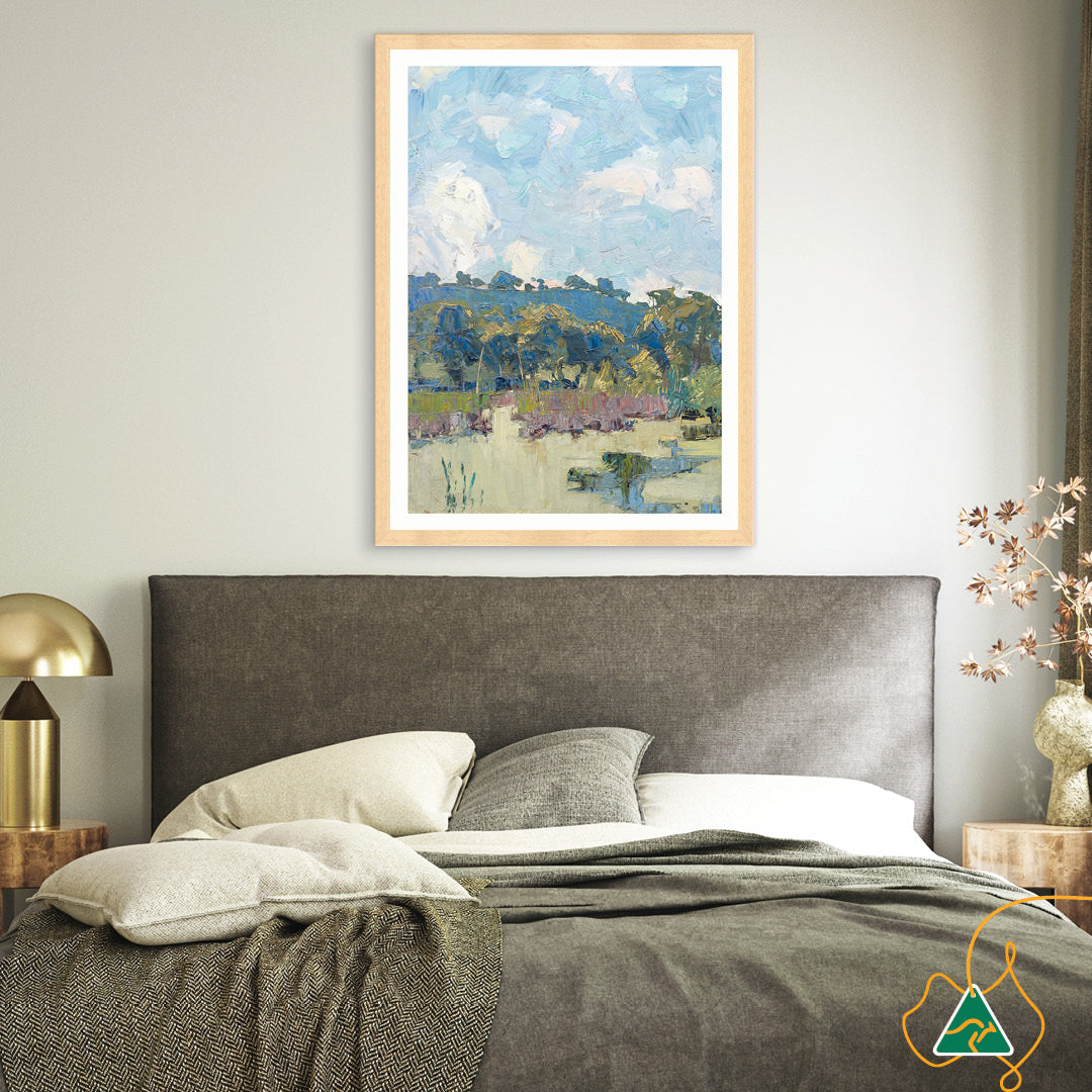 RURAL POND I - Framed Print