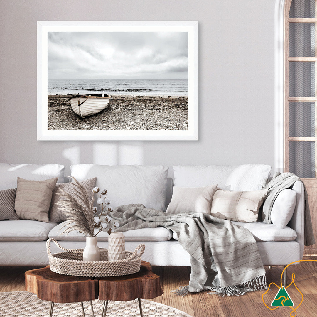 SECLUDED BEACH I - Framed Print
