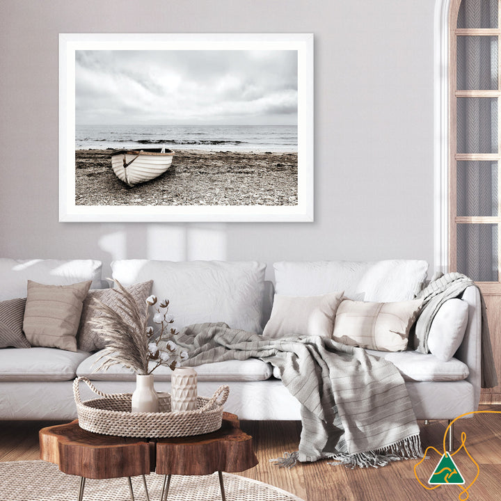SECLUDED BEACH I - Framed Print