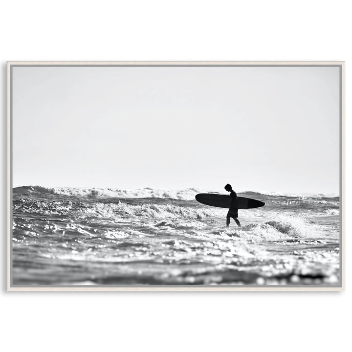 SURFERS BEACH I - Framed Canvas