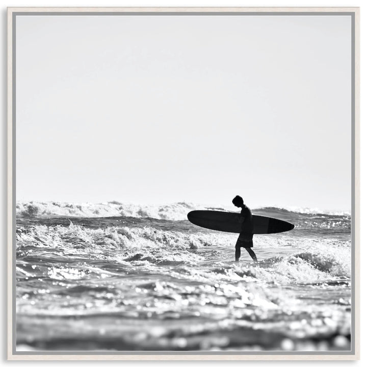 SURFERS BEACH II - Framed Canvas