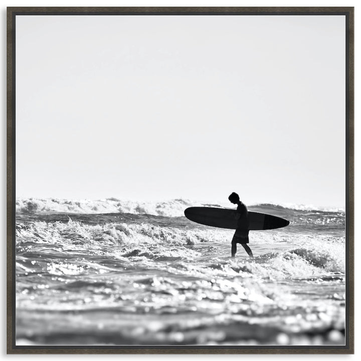 SURFERS BEACH II - Framed Canvas