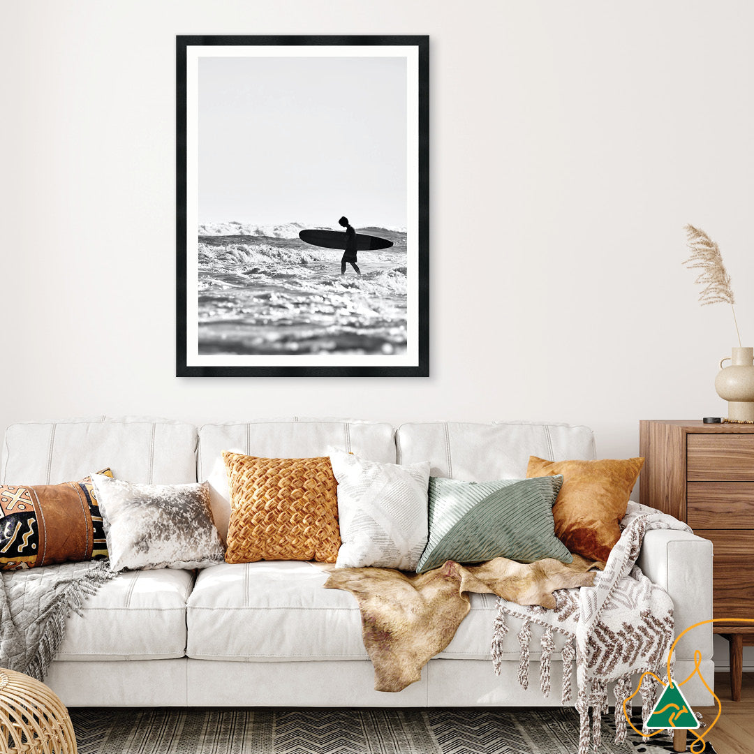 SURFERS BEACH III - Framed Print
