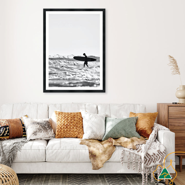 SURFERS BEACH III - Framed Print