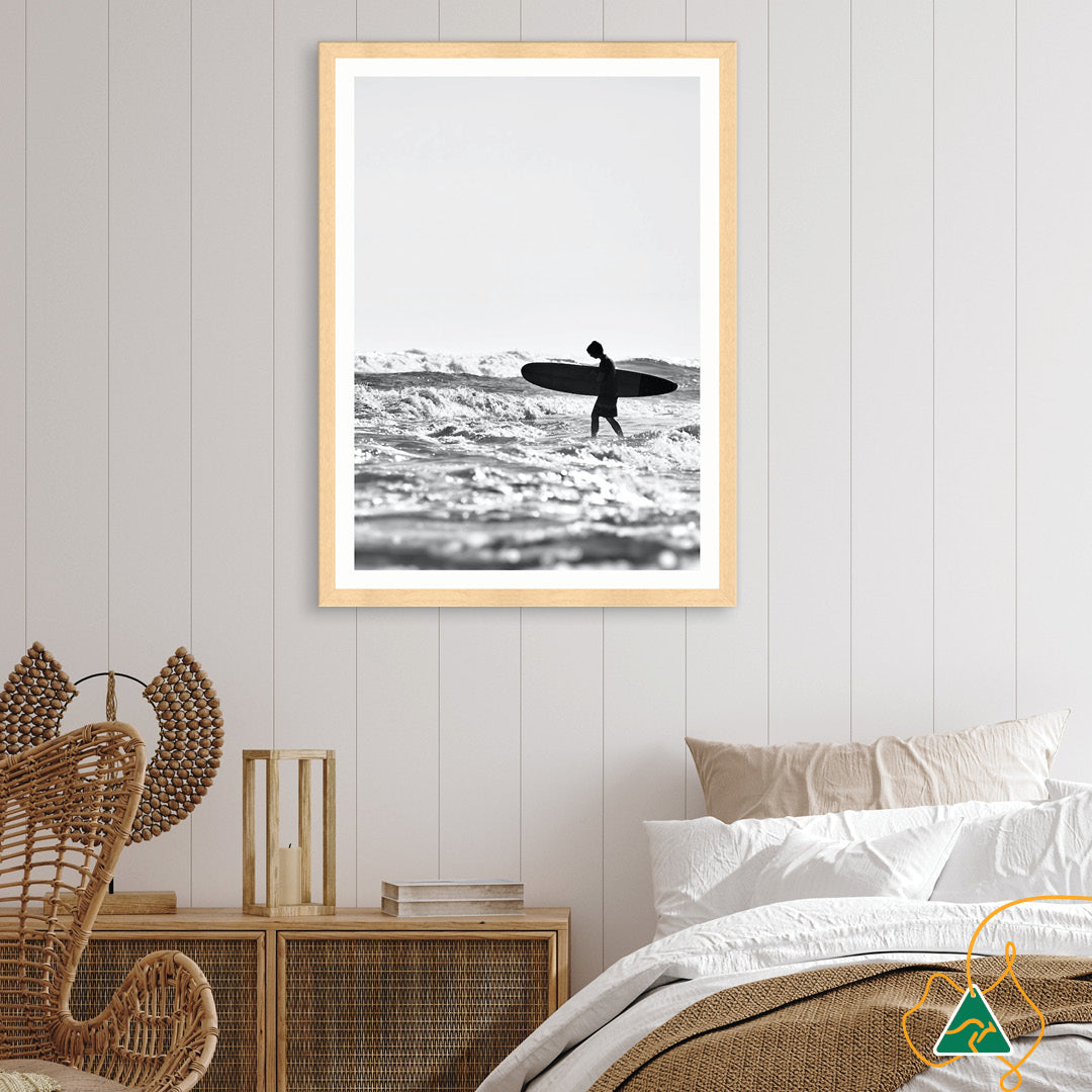 SURFERS BEACH III - Framed Print