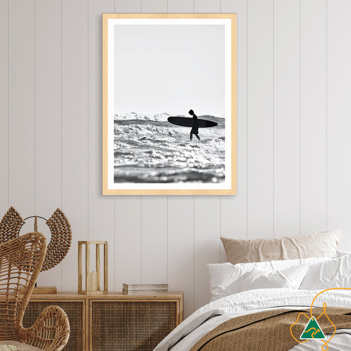 SURFERS BEACH III - Framed Print