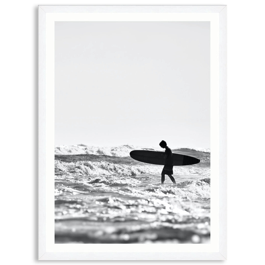 SURFERS BEACH III - Framed Print