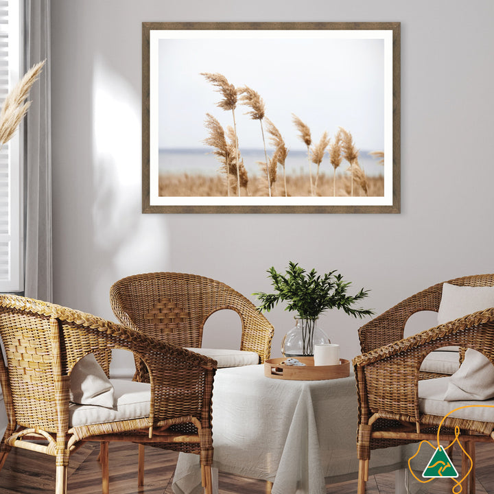 LAKE REEDS I - Framed Print