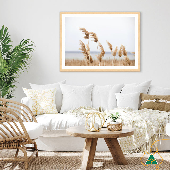 LAKE REEDS I - Framed Print