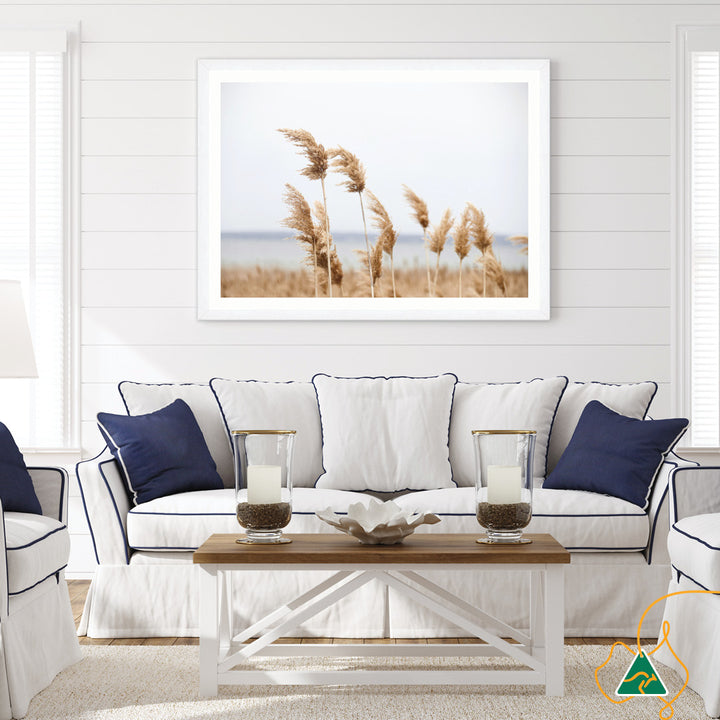 LAKE REEDS I - Framed Print