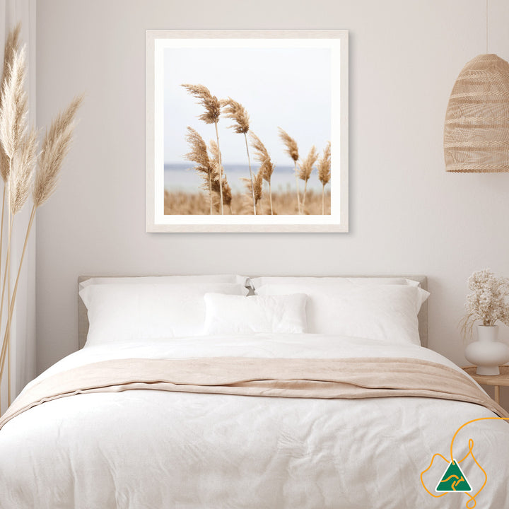 LAKE REEDS II - Framed Print
