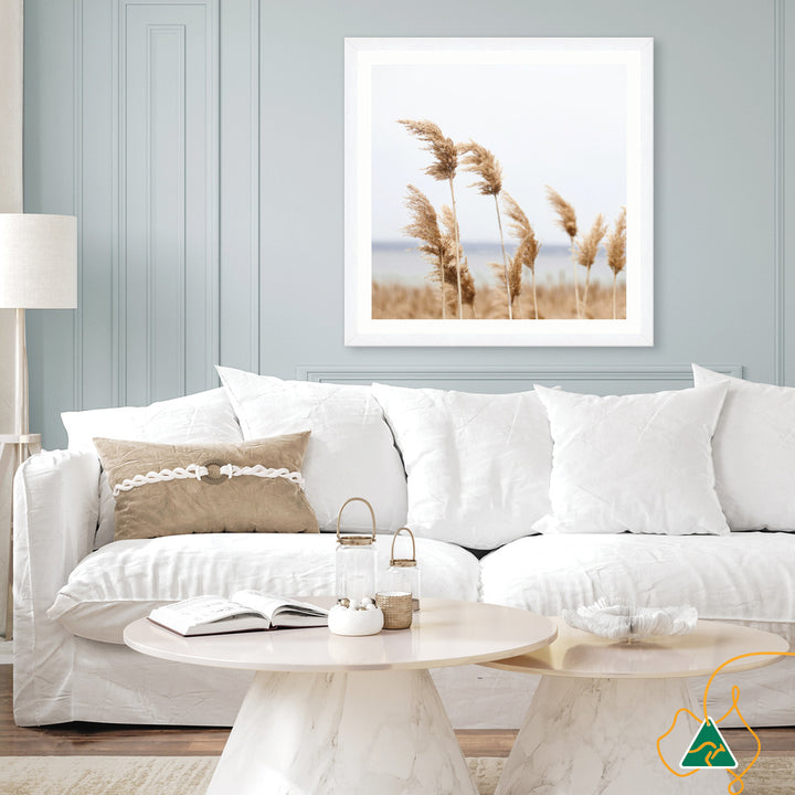 LAKE REEDS II - Framed Print