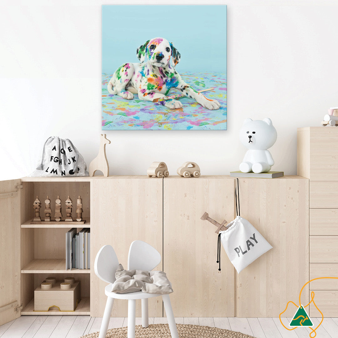 PAINT PUP IV - Canvas Print