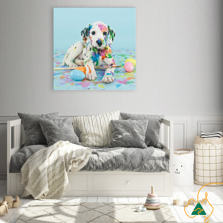 PAINT PUP VI - Canvas Print