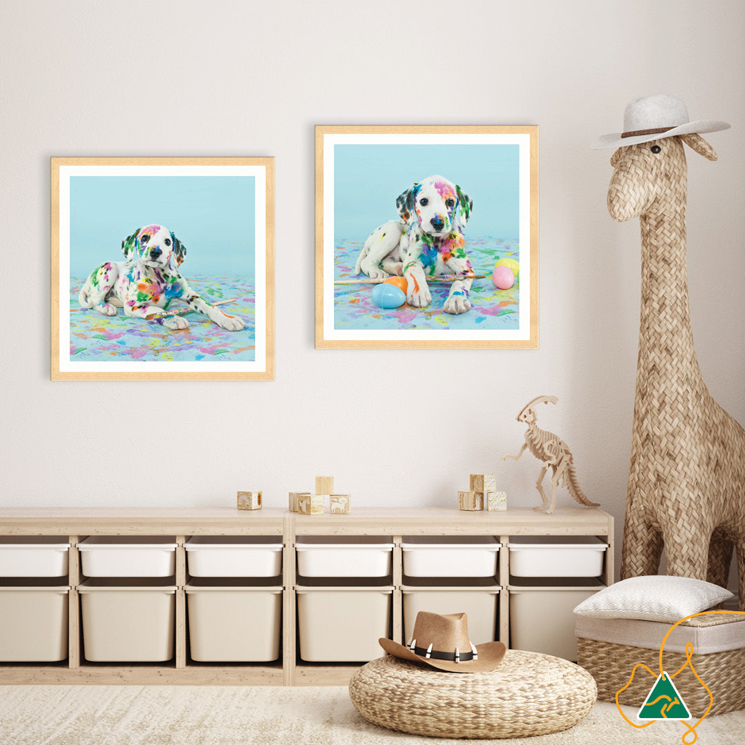 PAINT PUP IV - Framed Print