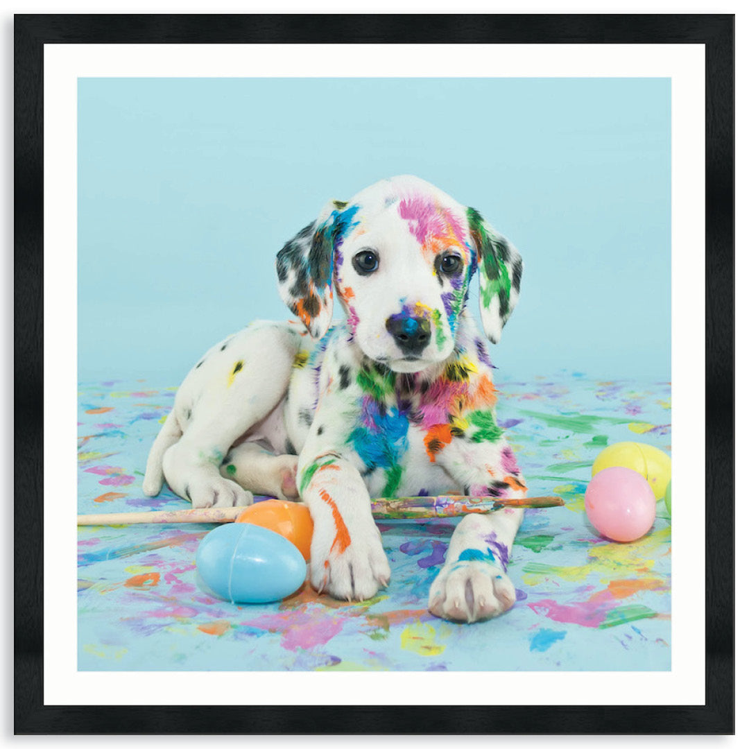 PAINT PUP VI - Framed Print