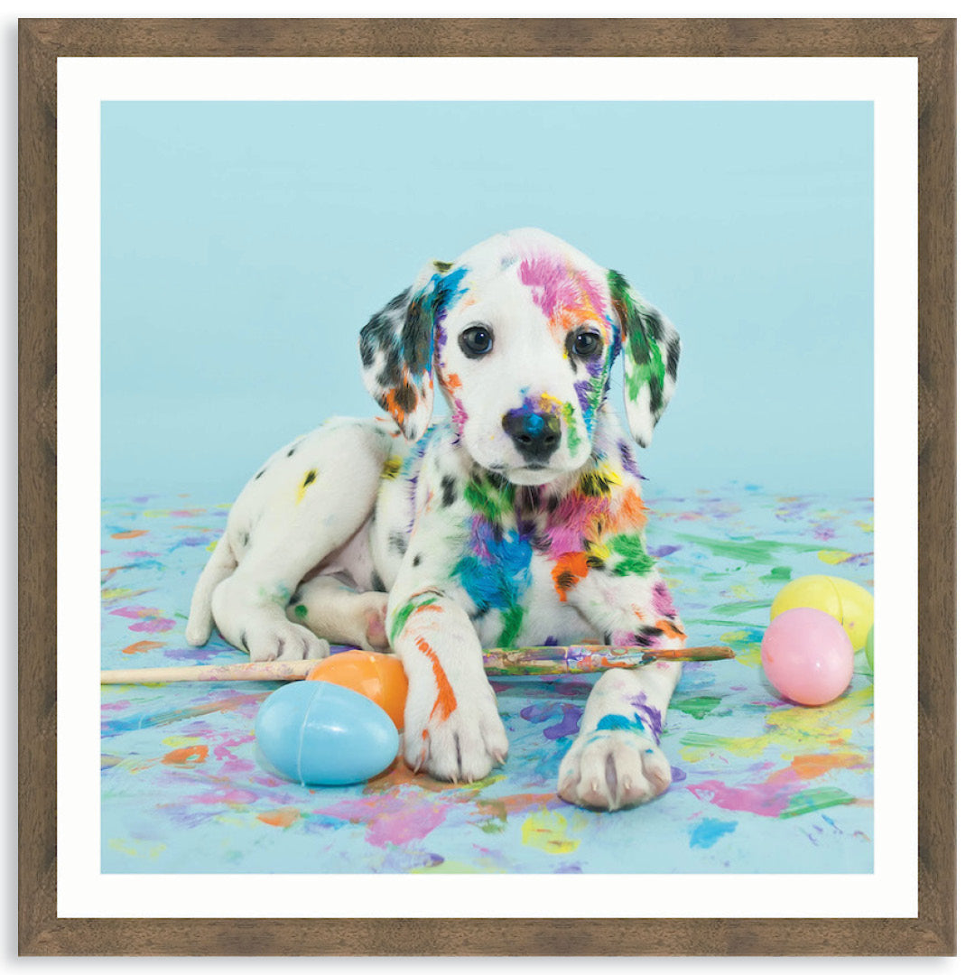 PAINT PUP VI - Framed Print