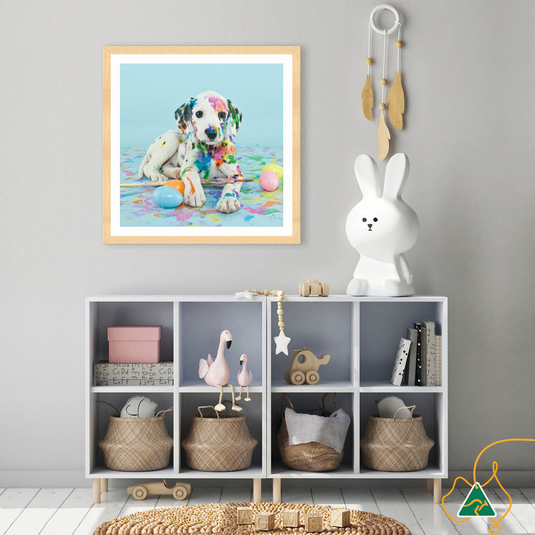 PAINT PUP VI - Framed Print