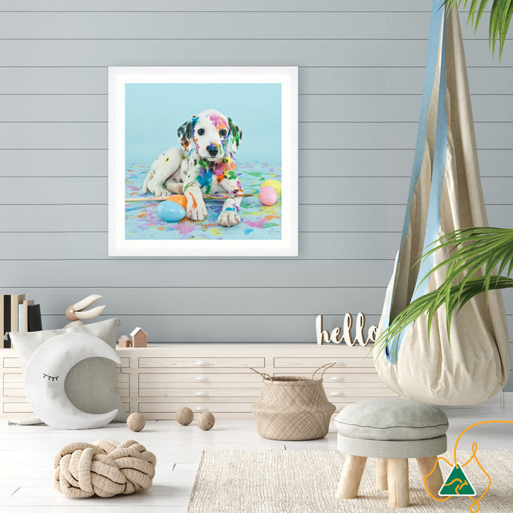 PAINT PUP VI - Framed Print