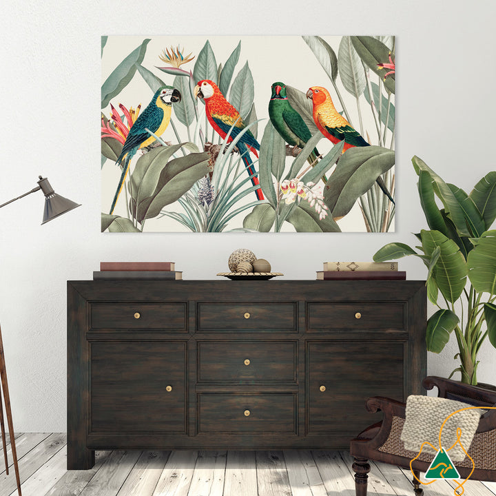 COLOURFUL MACAWS I - Canvas Print