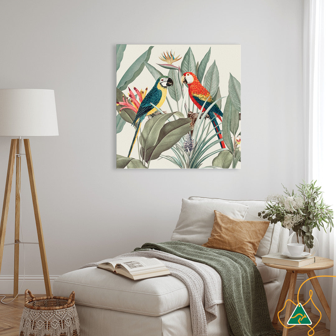 COLOURFUL MACAWS II - Canvas Print