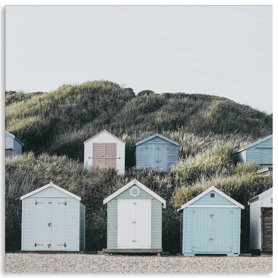 BEACH HUTS III - Canvas Print