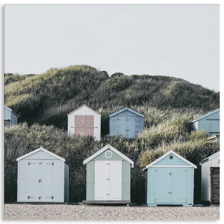 BEACH HUTS III - Canvas Print
