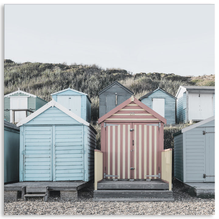 BEACH HUTS IV - Canvas Print