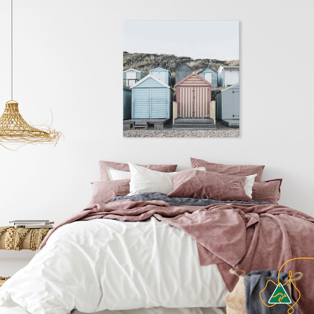 BEACH HUTS IV - Canvas Print