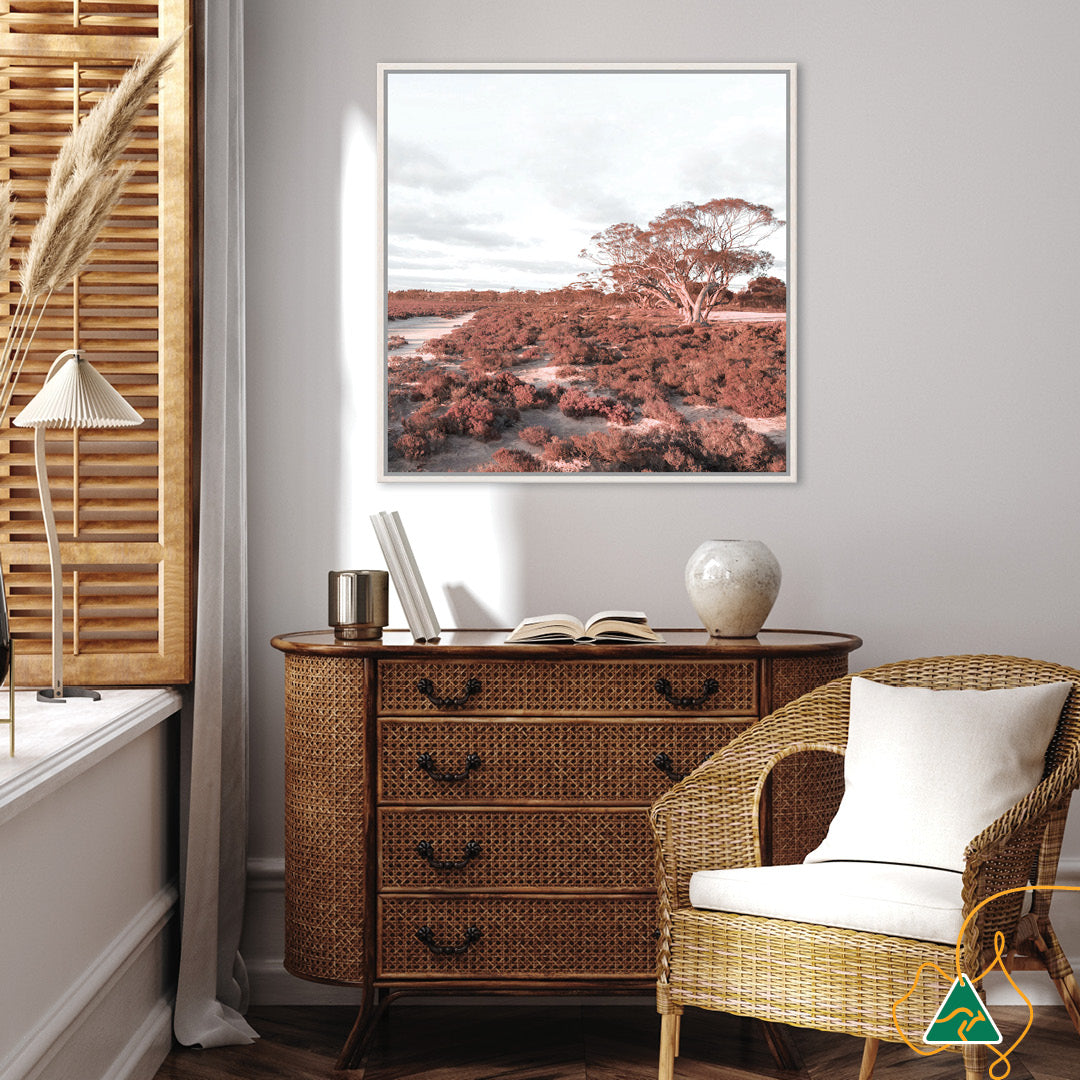 DESERT SUNSET II - Framed Canvas