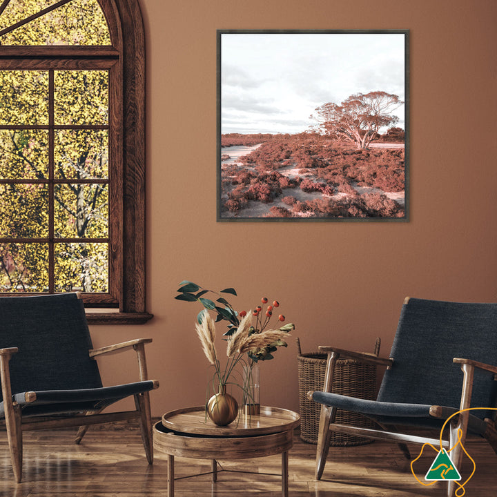 DESERT SUNSET II - Framed Canvas