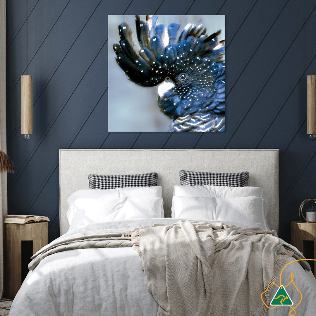 COCKATOO BLACK III - Canvas Print