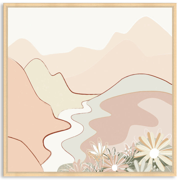 PASTEL LANDSCAPE - Framed Canvas
