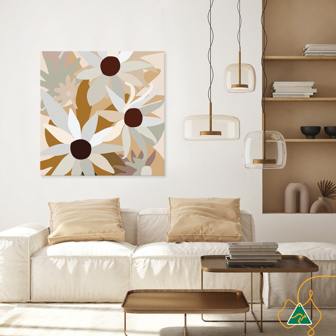 FLANNEL FLOWERS II - Canvas Print