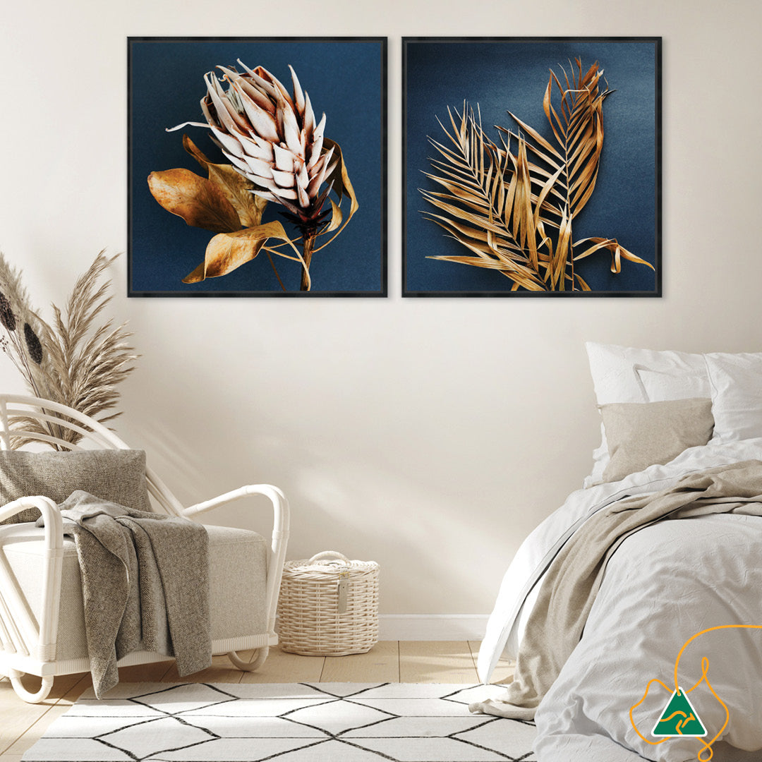 LUXE FLORAL II - Framed Canvas