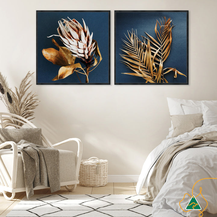 LUXE FLORAL II - Framed Canvas