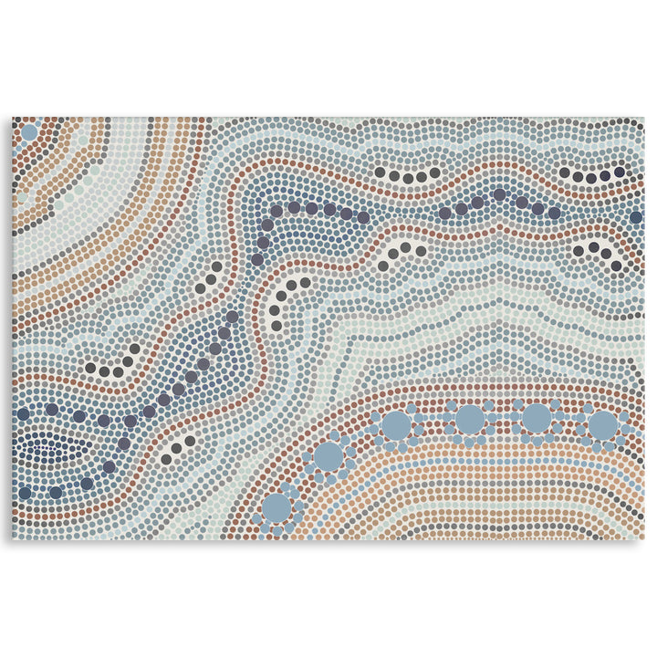 RIVER SILVER I - Canvas Print