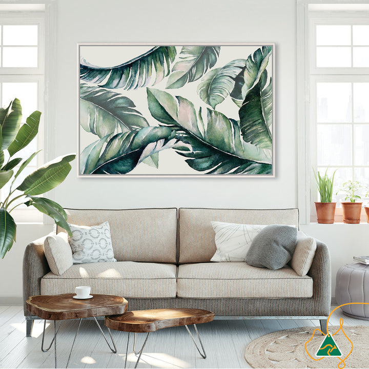 TROPICALLY INSPIRED I - Framed Canvas