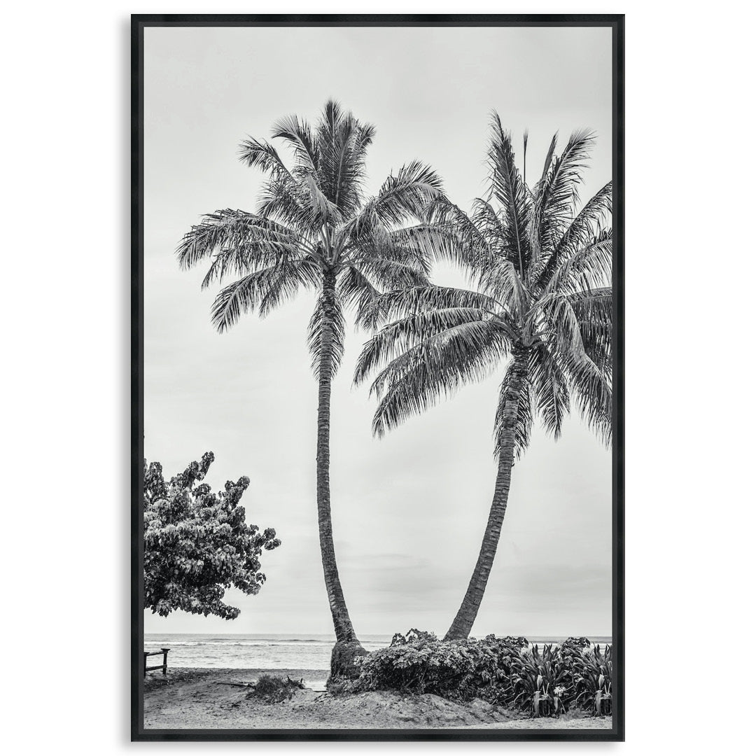 WAIKIKI BEACH I - Framed Canvas