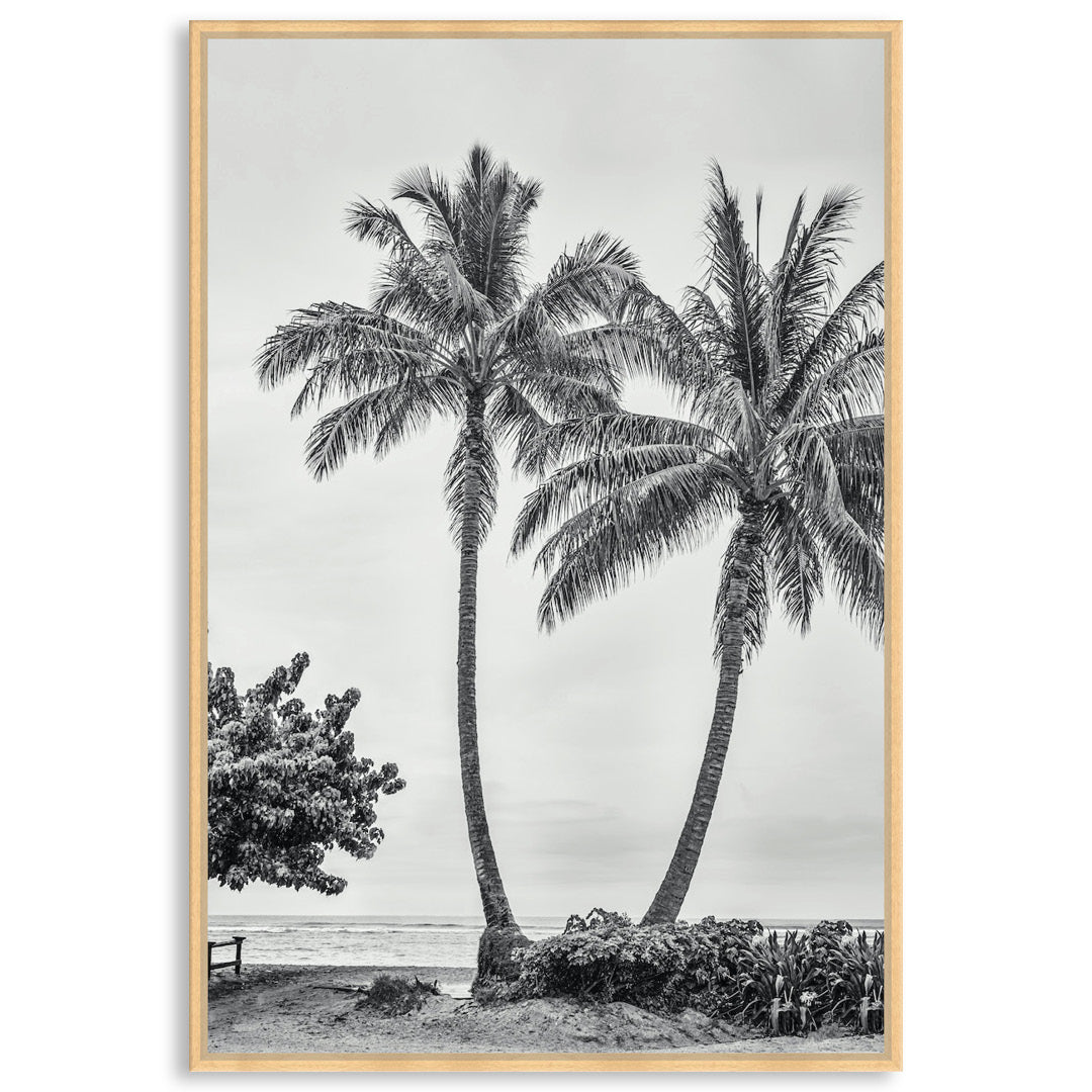 WAIKIKI BEACH I - Framed Canvas