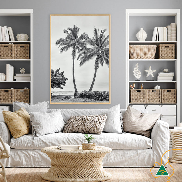 WAIKIKI BEACH I - Framed Canvas